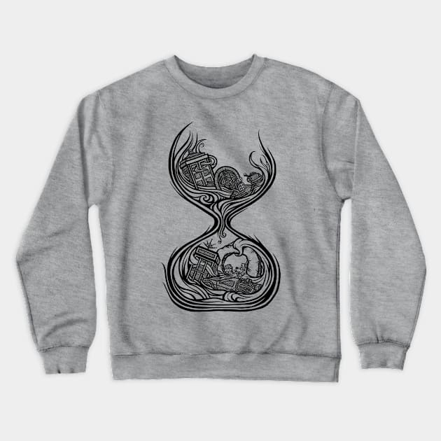 A Loop in Time Crewneck Sweatshirt by kg07_shirts